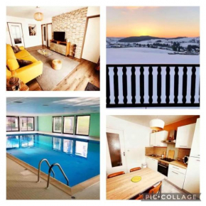 Superbe F3 au pied des pistes avec Piscine chauffée Métabief